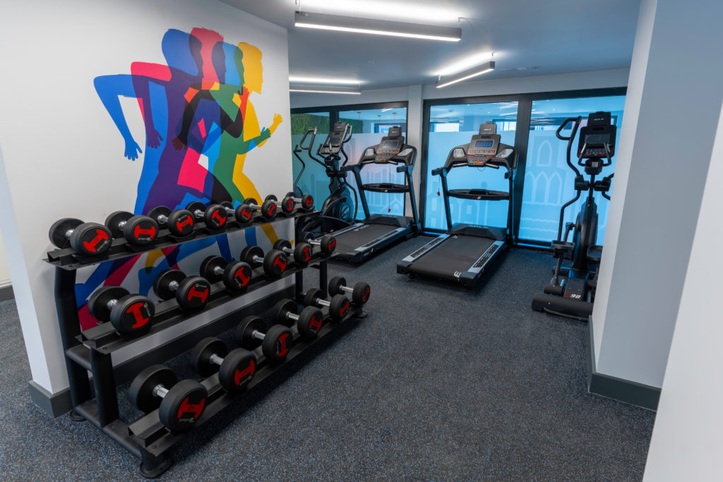 On Site Gym at Unilife Student Accommodation in Guildford